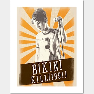 Vintage Aesthetic Bikini Kill 1991 Posters and Art